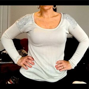 Express long sleeve with silver studded shoulders